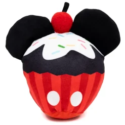 Dog Toy Squeaker Plush - Mickey Mouse Cupcake with Ears Red