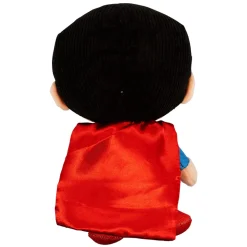 Dog Toy Squeaker Plush - Superman Chibi Full Body Standing Pose with Corduroy Hair