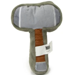 Dog Toy Squeaker Plush - Thor's Hammer Grays Browns