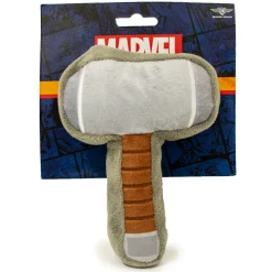 Dog Toy Squeaker Plush - Thor's Hammer Grays Browns