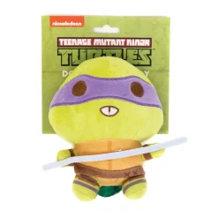Dog Toy Squeaker Plush - Teenage Mutant Ninja Turtles Donatello Full Body Staff Pose Purple