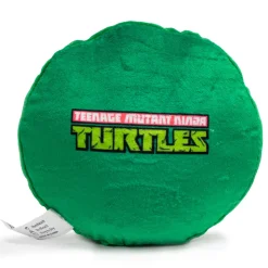 Dog Toy Squeaker Plush - TEENAGE MUTANT NINJA TURTLES Turtle Shell + Logo Greens Red White