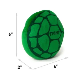 Dog Toy Squeaker Plush - TEENAGE MUTANT NINJA TURTLES Turtle Shell + Logo Greens Red White