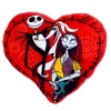 Dog Toy Squeaker Plush - The Nightmare Before Christmas Jack and Sally Heart Pose