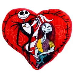 Dog Toy Squeaker Plush - The Nightmare Before Christmas Jack and Sally Heart Pose