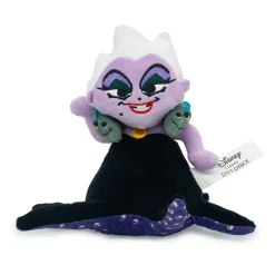Dog Toy Squeaker Plush - The Little Mermaid Villain Ursula Full Body Pose with Flotsam and Jetsam