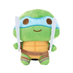 Dog Toy Squeaker Plush - Teenage Mutant Ninja Turtles Leonardo Full Body Sword Pose Blue