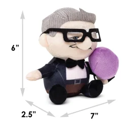 Dog Toy Squeaker Plush - Up Carl with Balloon Sitting Pose
