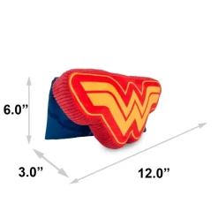 Dog Toy Squeaker Plush - Wonder Woman WW Logo with Cape