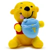 Dog Toy Squeaker Plush - Winnie the Pooh Winking Hunny Pot Sitting Pose