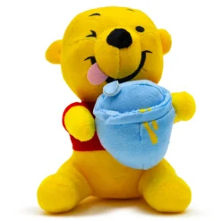 Dog Toy Squeaker Plush - Winnie the Pooh Winking Hunny Pot Sitting Pose