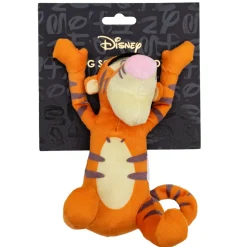 Dog Toy Squeaker Plush - Winnie the Pooh Tiggers Arms Up Sitting Pose
