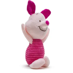 Dog Toy Squeaker Plush - Winnie the Pooh Piglet Arms Up Sitting Pose