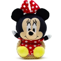 Dog Toy Squeaker Plush with Rope - Disney Minnie Mouse Chibi Sitting Pose