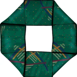 Dog Toy Squeaky Octagon Flyer - PDX Airport Carpet New