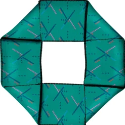 Dog Toy Squeaky Octagon Flyer - PDX Airport Carpet Old