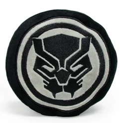 Dog Toy Squeaky Plush - Black Panther Icon Black Silver
