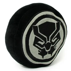 Dog Toy Squeaky Plush - Black Panther Icon Black Silver