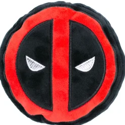 Dog Toy Squeaky Plush - Deadpool Logo Black Red White