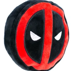 Dog Toy Squeaky Plush - Deadpool Logo Black Red White