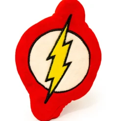 Dog Toy Squeaky Plush - Flash Icon Red White Yellow