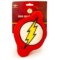 Dog Toy Squeaky Plush - Flash Icon Red White Yellow