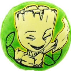 Dog Toy Squeaky Plush - Groot Happy Pose Leaves Greens Browns