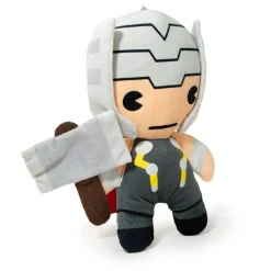 Dog Toy Squeaky Plush - Kawaii Thor with Hammer Standing Pose