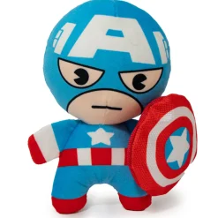Dog Toy Squeaky Plush - Kawaii Captain America Standing Pose