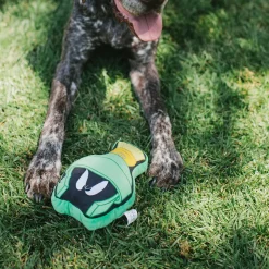 Dog Toy Squeaky Plush - Looney Tunes Marvin the Martian Face
