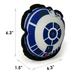 Dog Toy Squeaky Plush - Star Wars R2-D2 Head Top View