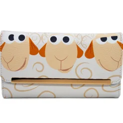 Envelope Fold Over Wallet PU - Toy Story Sheep Trio Billy Goat and Gruff Pose White Tan