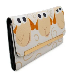 Envelope Fold Over Wallet PU - Toy Story Sheep Trio Billy Goat and Gruff Pose White Tan