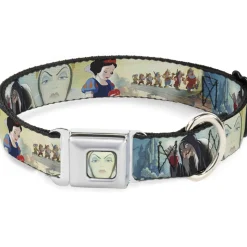 Evil Queen Face CLOSE-UP Full Color Seatbelt Buckle Collar - Snow White/Dwarves/Old Witch/Evil Queen Scenes