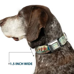 Evil Queen Face CLOSE-UP Full Color Seatbelt Buckle Collar - Snow White/Dwarves/Old Witch/Evil Queen Scenes