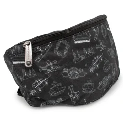 Fanny Pack - Friends Television Show Icons Outlines Scattered Black White