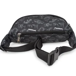 Fanny Pack - Friends Television Show Icons Outlines Scattered Black White