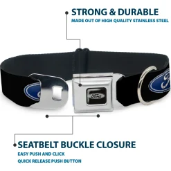 Ford Emblem Seatbelt Buckle Collar - Ford Oval Logo REPEAT