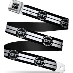 Ford GT CALIFORNIA SPECIAL Emblem Full Color Black White Seatbelt Belt - Ford GT CALIFORNIA SPECIAL Emblem Stripe Black/White Webbing