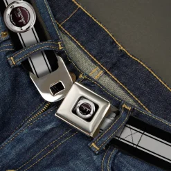 FORD GT CALIFORNIA SPECIAL Emblem Full Color Black Silvers Seatbelt Belt - FORD GT CALIFORNIA SPECIAL Emblem Stripe Black/Gray/Silvers Webbing