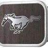 Ford Mustang Framed Marquetry Black Walnut/Metal - Matte Rock Star Buckle