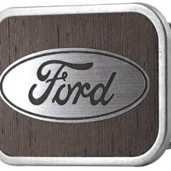 Ford Oval Framed Marquetry Black Walnut/Metal - Matte Rock Star Buckle