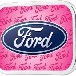 Ford Oval w/Text Framed FCG Pink - Chrome Rock Star Buckle