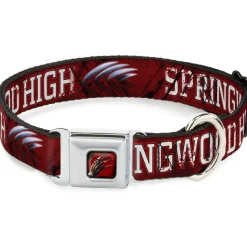 Freddy's Blade Hand Full Color Black/Blood Splatter Seatbelt Buckle Collar - A NIGHTMARE ON ELM STREET/SPRINGWOOD Freddy Pose Black/Red/White