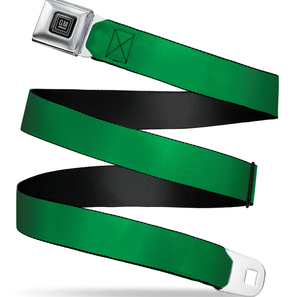 GM Seatbelt Belt - Green Webbing