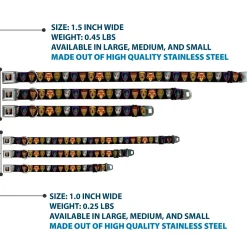 GUARDIANS OF THE GALAXY - EVERGREEN GUARDIANS Badge Full Color Black Gold Purple Seatbelt Buckle Collar - Guardians of the Galaxy Badge/5-Character Icons Black/Multi Color