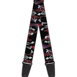 Guitar Strap - Adventure Time Marceline Poses Collage Reds