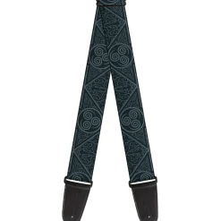 Guitar Strap - Avatar Last Airbender Air Element Symbol Blues