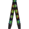Guitar Strap - Classic TMNT Expessions Battle Gear Gray Multi Color