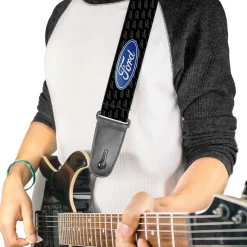 Guitar Strap - Ford Oval REPEAT w Text